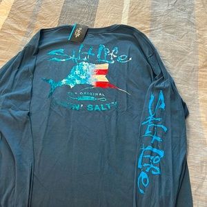 Brand new Salt life Mens long sleeve shirt